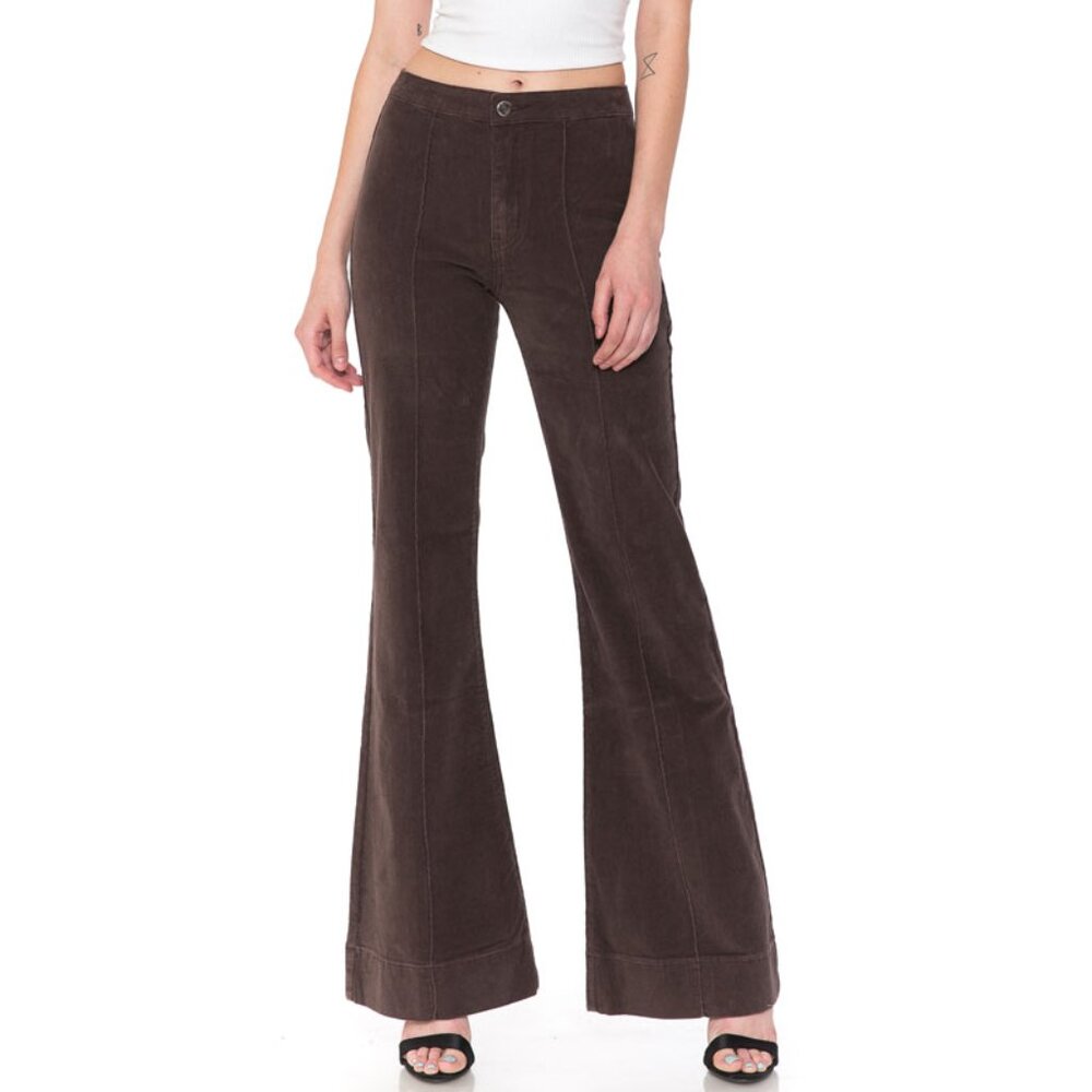 Angry Rabbit Corduroy Pin tuck detail Flare